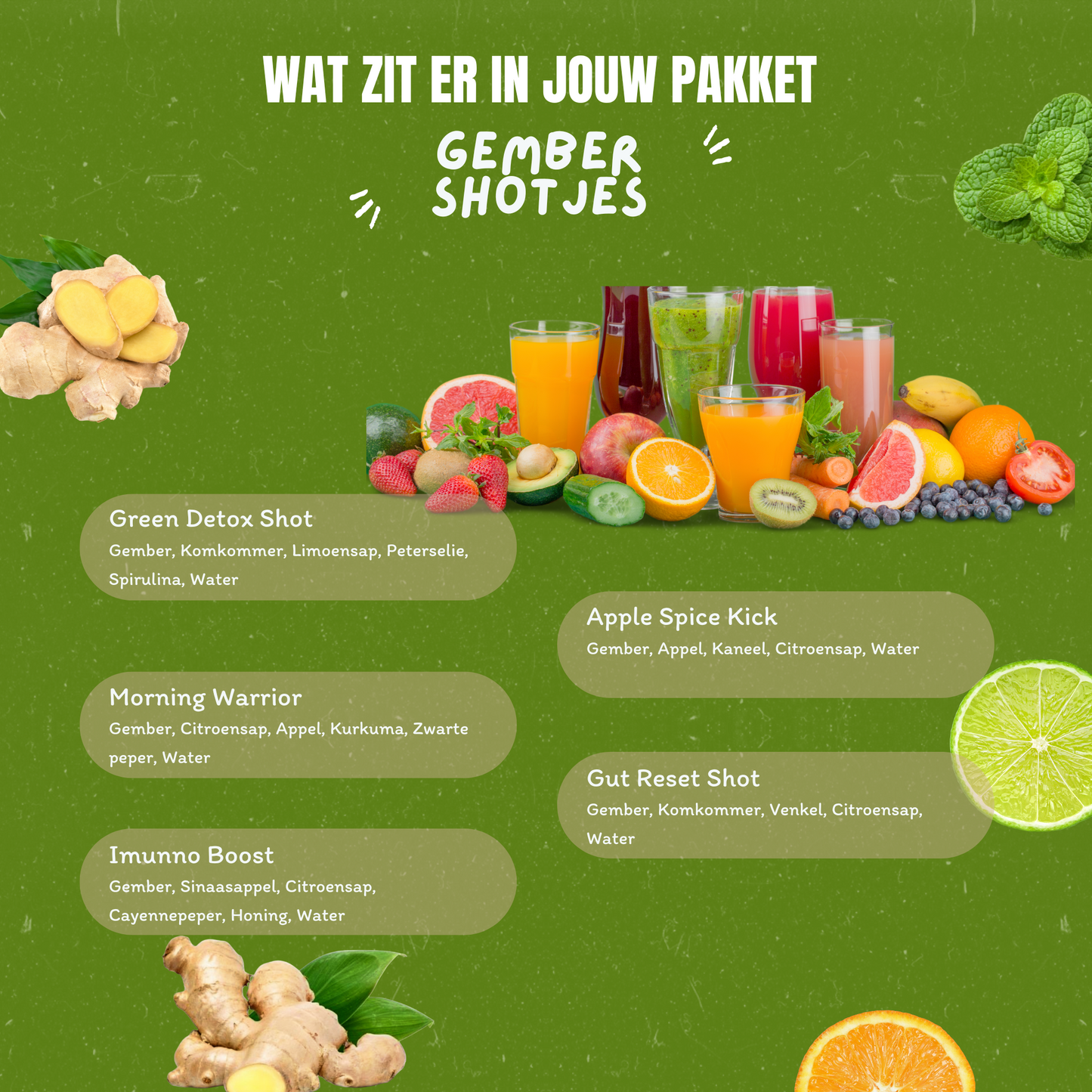 Gingershot pakket